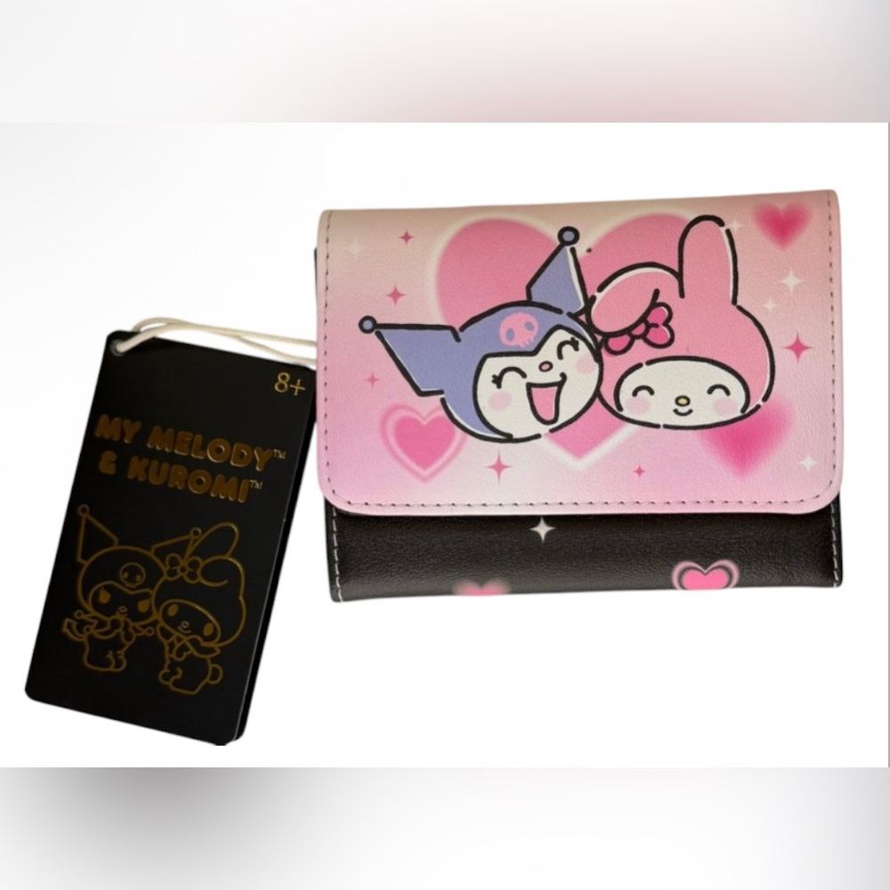 Loungefly Sanrio My Melody & Kuromi Pink and Black Wallet NWT